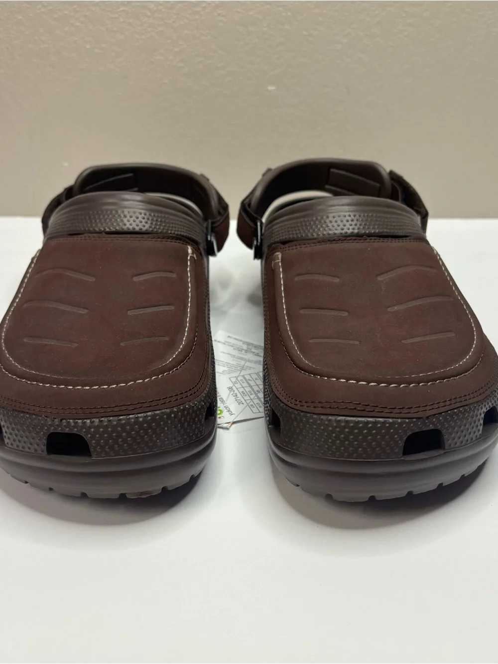 MEN'S CROCS Size 13 Yukon Vista II Literide CLOGS Mushroom Brown New